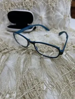リーディンググラス　ブルー　携帯用