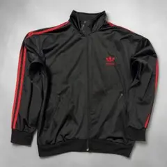 adidas トラックジャケット ブラック レッド サイズ95 Mのサムネイル