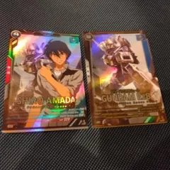 美品Pレア＆Mレアセット●ガンダムEz8＆シロー・アマダ●アーセナルベースVE2