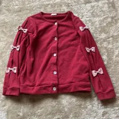 enchante petit リボン付きカーディガン