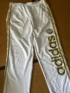adidas ジャージ パンツ ホワイト ゴールドのサムネイル