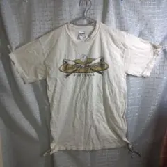 GILDAN ソフトボール Tシャツ Mサイズ アイボリー 古着