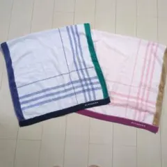 【未使用】BURBERRY チェック バスタオル 2枚組