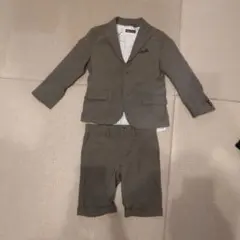 BeBe グレー スーツセット 120cm シャツ付