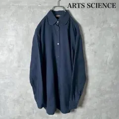 ARTS SCIENCE 丸襟 コットン シャツ 日本製 N1619