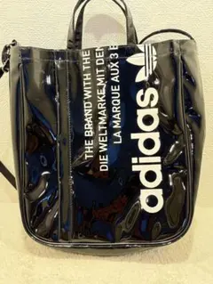 #14 adidas エナメル　ショルダー　トートバック