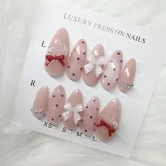 現品 マグネットラメ ハートホロ フレンチガーリー ワンホン y2k量産型 韓国