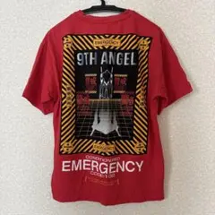 GUエヴァンゲリオン 9TH ANGEL Tシャツ 警戒 レッド S