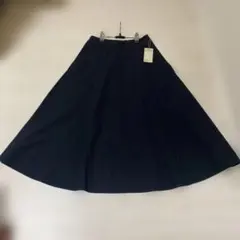 MUJI 無印良品 涼感フレアスカート 黒 Lサイズのサムネイル