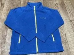モンベル　フリースジャケット　120㎝　青色　男の子　アウター　軽量　コンパクト