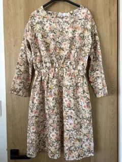 Te chichi 花柄 7分袖 ワンピース