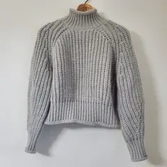 【美品】H&M ショート丈 ニット ハイネック タートルネック おしゃれ