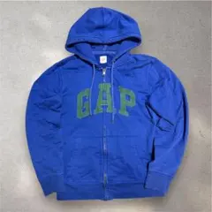GAP ジップパーカー ブルー sサイズ パーカー 古着