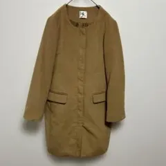 Bou Jeloud ブージュルード ノーカラーコート キャメル 38 Mサイズのサムネイル