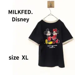 MILKFED. Disney 半袖Tシャツ ブラック N-348のサムネイル