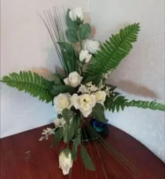 造花 ホワイトブーケセット