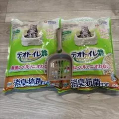 ユニ・チャーム デオトイレ 消臭抗菌サンド 2L 2袋　スコップでセットのサムネイル