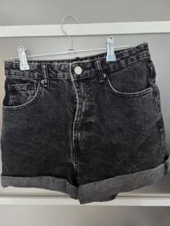 ZARA デニムショートパンツ ブラック
