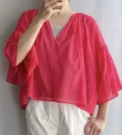 NATURAL LAUNDRY フレンチリネンちび襟シャツ ゆったり 2サイズ - メルカリ