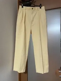 美品】NEAT CHINOニート ライトイエロー M - メルカリ