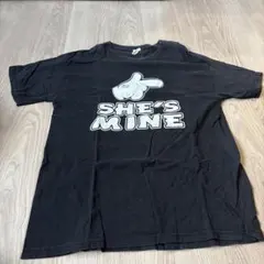 古着　Disney ミッキーマウス SHE'S MINE Tシャツ ブラック
