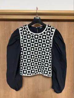 ZARA モノトーン クロップドトップス