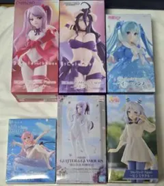 美少女フィギュア まとめ売り 7点セット 初音ミク アルベド ララ モモ