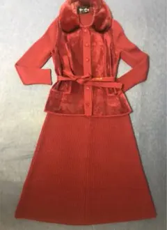 値下 HETTABRETZ ヘッタブレッツ セットアップ 毛皮 ファー ニット