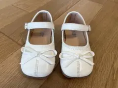 ホワイトリボン付きフォーマルシューズ　15.0