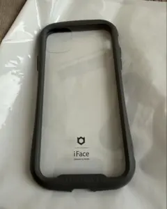 【美品】iFace iPhone11用ハードケース 透明/グレー