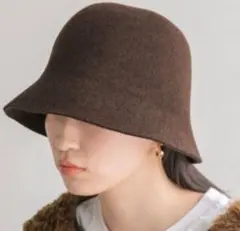 ローリーズファーム フェルト バケットハット ブラウン