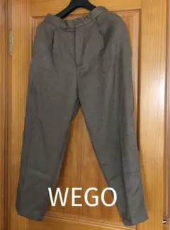WEGO／タックテーパードパンツ／メンズ／S／ブラウンのサムネイル