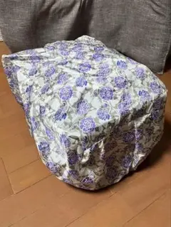 撥水 自転車後ろカゴカバー　自転車前カゴカバー ひったくり防止　超大きめ　藤色花のサムネイル