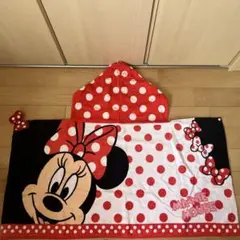 ディズニー　ミニーマウス　ポンチョバスタオル　フード付き
