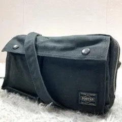 未使用級　PORTER ポーター スモーキー ショルダーバッグ　2way 濃灰