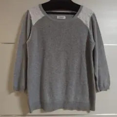 肩フリルニット Mサイズ Techichi グレー