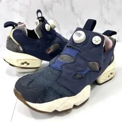 【24cm】 リーボック ポンプフューリー × スナイデル スエード ネイビー