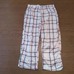 チェック柄カジュアルパンツ