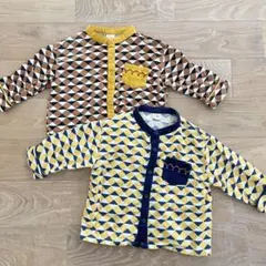 バースデイ 幾何学模様シャツ 双子 2枚セット サイズ90
