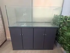⚠️引き取り限定⚠️ ガラス水槽 キャビネットセット　1200 450 450のサムネイル