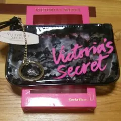 新品タグ付き☆VCブラックレース柄ポーチ