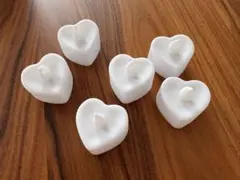ハート型LED キャンドル6個セット