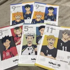 ハイキュー!! くら寿司　クリアファイル コンプ＋1 計5枚セット