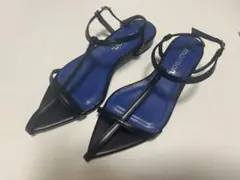 MAMIAN 黒 ストラップサンダルのサムネイル