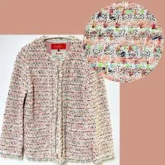 COOHEM ツイードジャケット　春ジャケット　入学式　日本製　マルチカラー