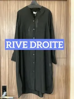 【新品タグ付】RIVE DROITEシアーロングシャツ/ブラックのサムネイル