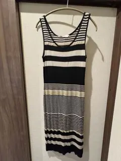 seed ストライプ ノースリーブ ミニワンピース S