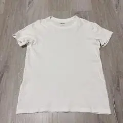 ユニクロ　Tシャツ　クルーネックT 半袖　L ホワイト
