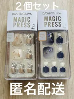 【即購入可】ダッシングディバ♡マジックプレス ペディ♡ネイルチップ ２個セットC