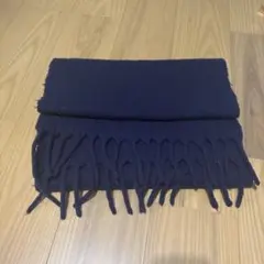 UNIQLOネイビーマフラー カシミヤ100%